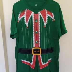 Brand New Holiday Time Festive Green Elf Shirt